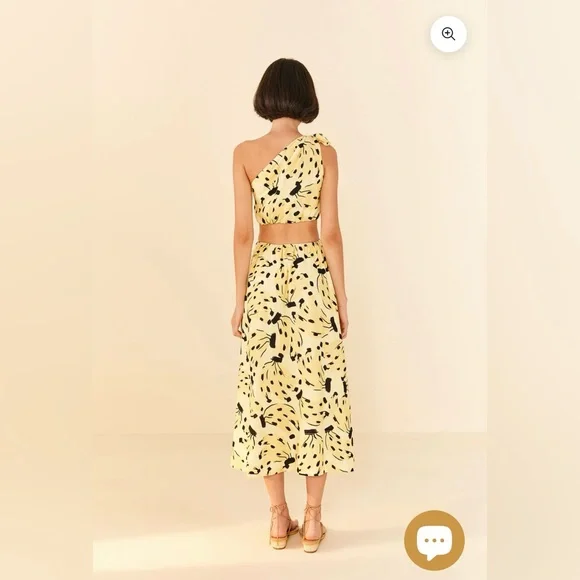 NWT Farm Rio Banana Bossa Midi Dress - Picture 4 of 4